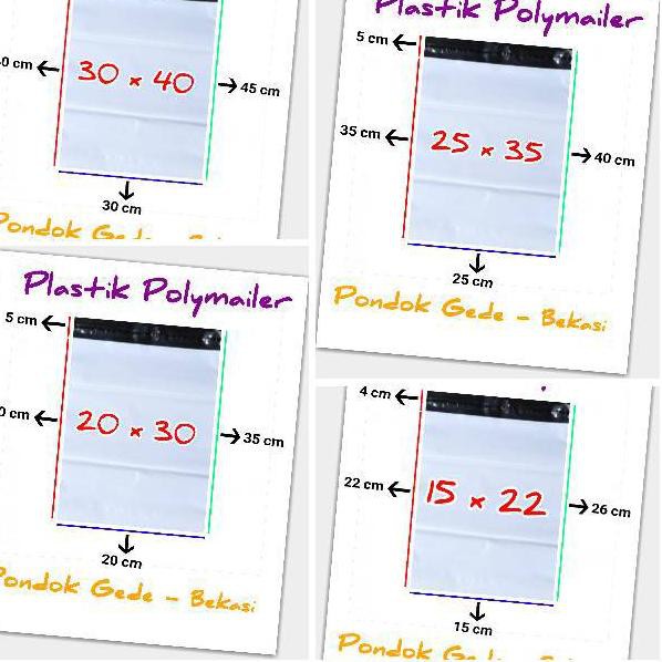 

JQC Polymailer Import / Plastik Polymailer 25 x 35 ❂ ★★★