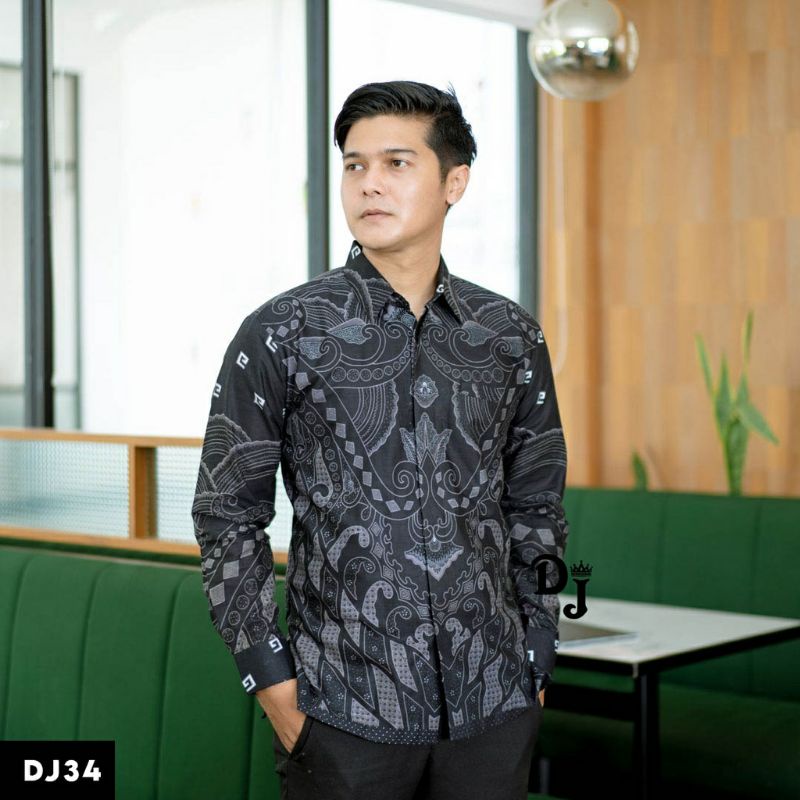 PREMIUM BEST SELLER MODERN Batik Pria Lengan Panjang Bagus Mahal Terbaru Murah Solo Jawa Kondangan.