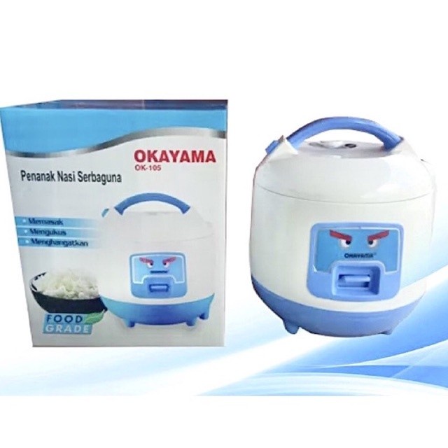 Magicom Okayama 1 Liter OK-105 Rice Coocer 3in1 Penanak Nasi Serbaguna-original