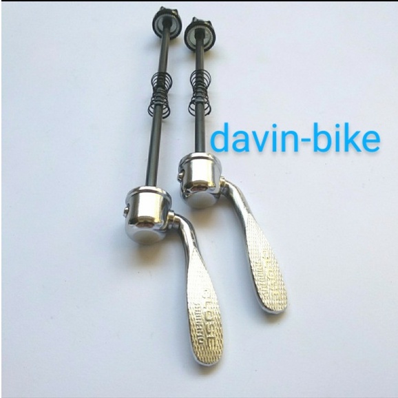 QR Sepeda / Quick Release Shimano Vintage Chrome