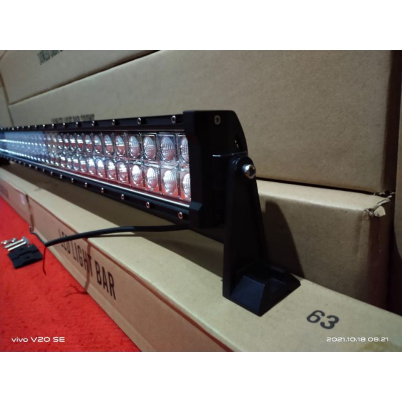 LED BAR 120 W 60 dan 105 CM OFFROAD LIGHT BAR WATERFROP LED Osram