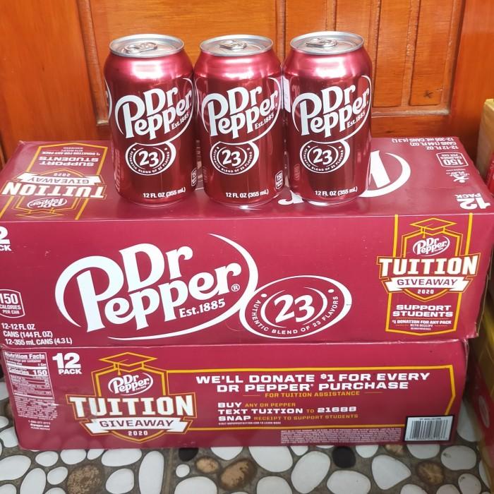 

Siap Minum | Dr Pepper Regular Soft Drink 1Box Isi 12X355Ml