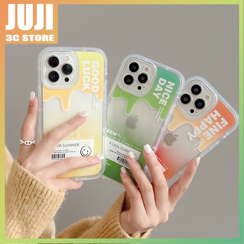 Casing case Motif Buah Teh Lucu Untuk Iphone 360° Case Tiga Warna Permen Tahan Pecah Untuk iphone x xs xr xsmax 11 12 13 pro max