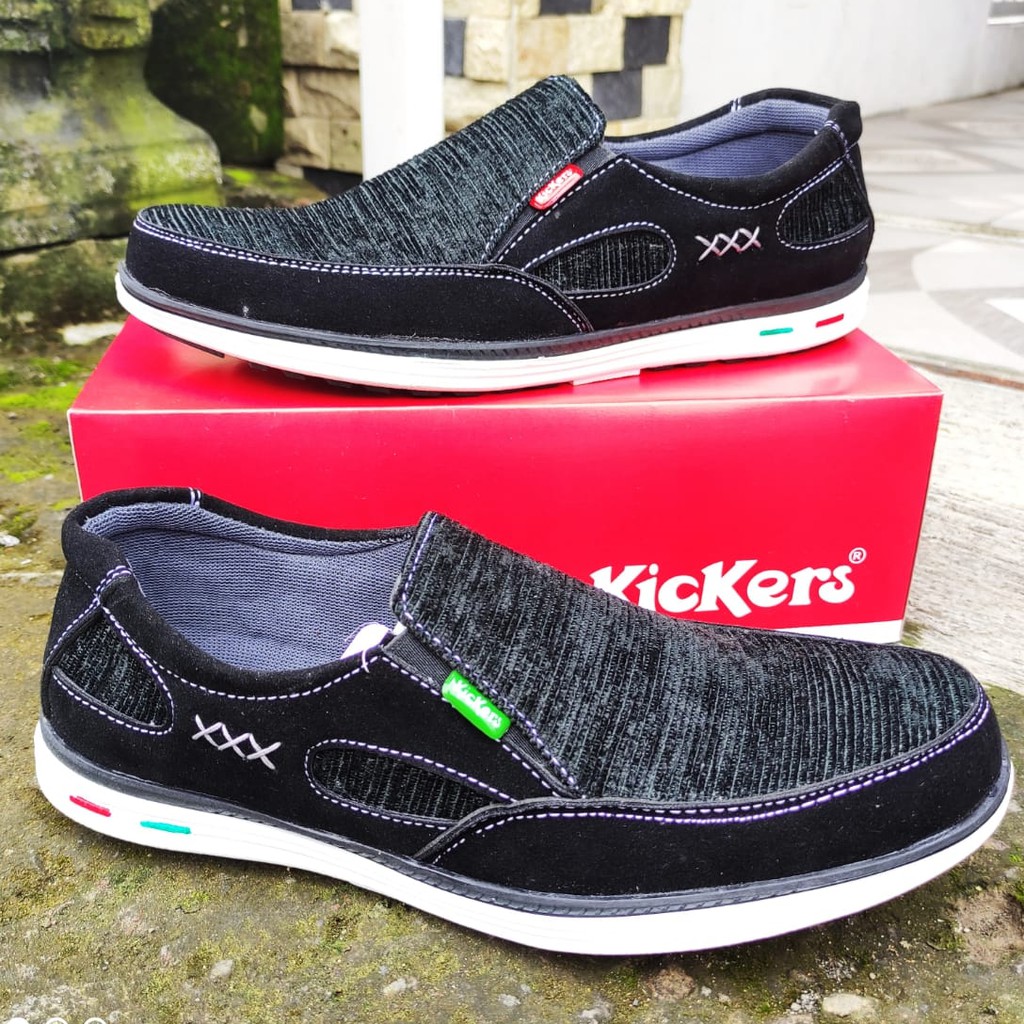 Sepatu Kasual Pria Slip On KODE K-02 RAJUT