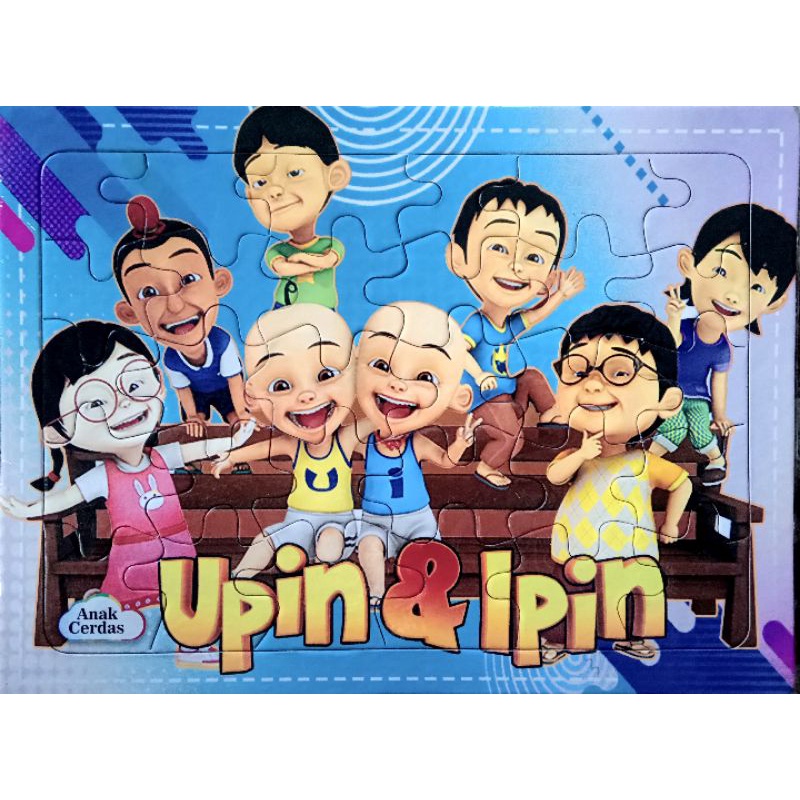 Puzzle Upin Ipin &amp; Friends Jumbo 25cm