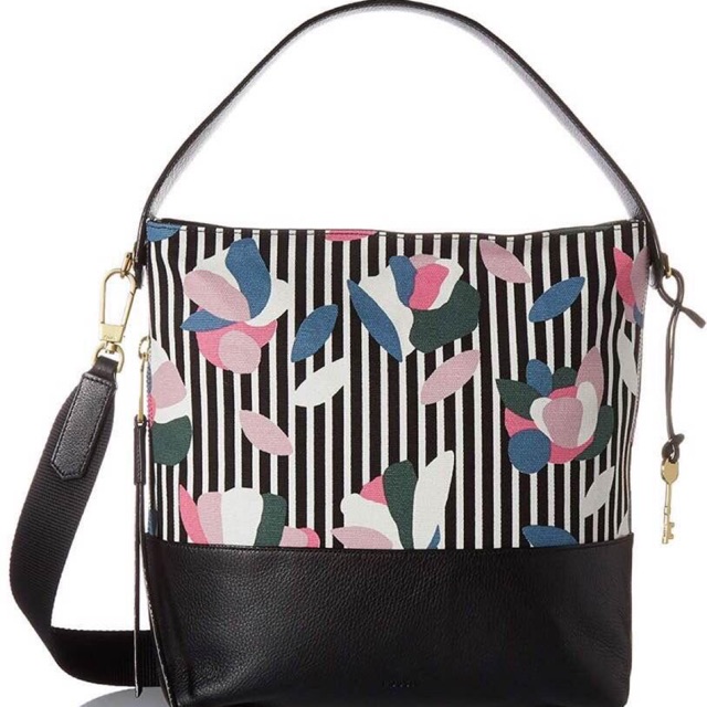 Tas FOSSIL Maya Hobo Dark Floral New Original