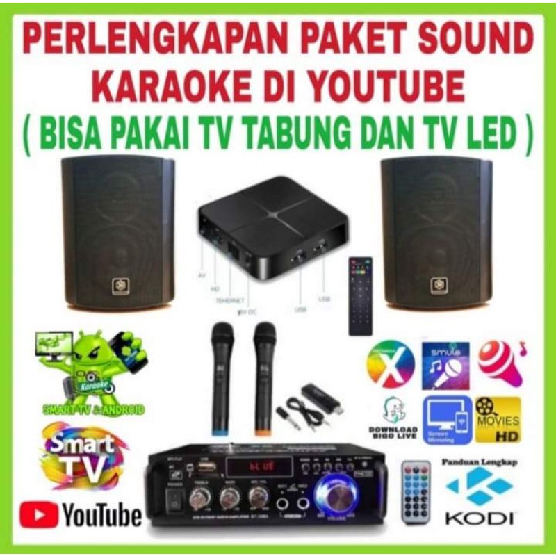 Paket karaoke 3R 5 inch karaoke dismart tv box support semua tv YouTube