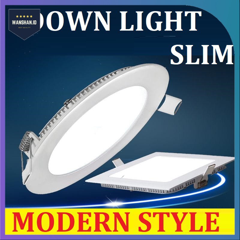 [WS] LAMPU Downlight Inbow 3W 6W 12W 18W Kotak BULAT LED PANEL LAMPU LED