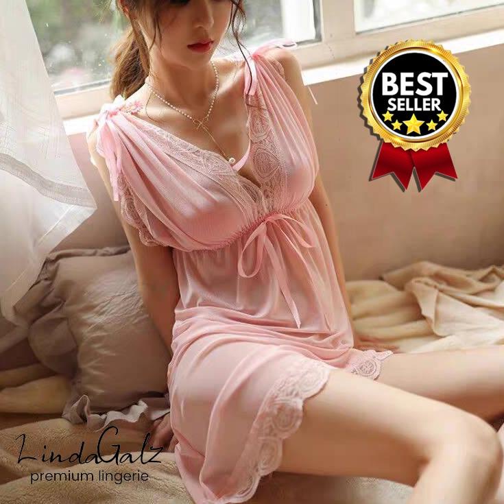 [PRODUK MKMHM] SEXY LINGERIE BIG SIZE BAJU TIDUR SEXY LINGERI PREMIUM DRESS LEBIH PANJANG KHUSUS XXX