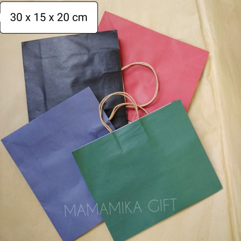 PAPER BAG / TAS KERTAS / TAS KADO HAMPERS 30x15x20