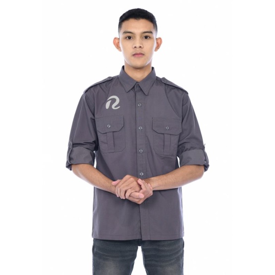 Baju pakaian dinas lapangan (PDL) kemeja out door bisa tambah bordir/baju komunitas custom bordir/seragam karyawan kantor