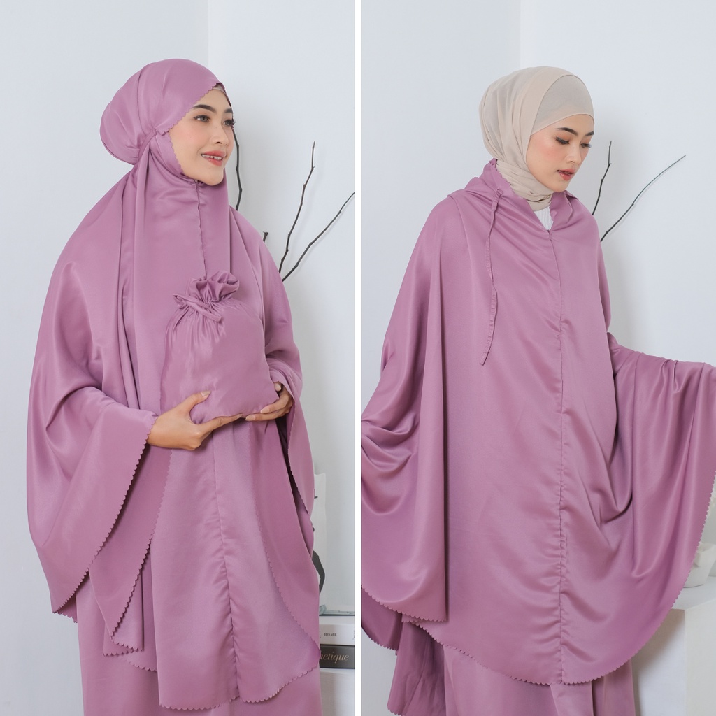 Mukena Silky Premium 2in1 Travelling / Mukena Dewasa Silky | Mukena Travelling | mukena silky premiu