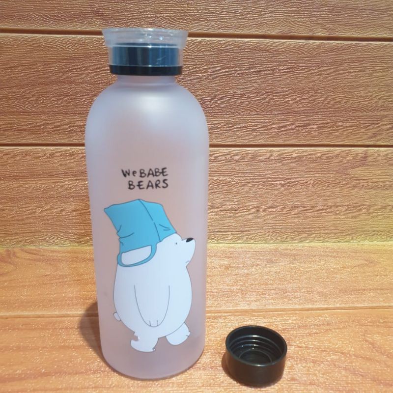 Botol Minum Bear 1000ml / Botol Minum 2 Tutup / Botol Minum 2 Model / Botol Minum Murah