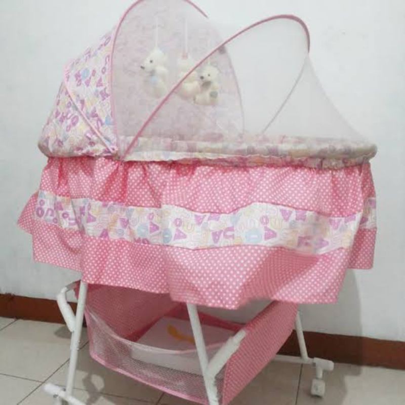 preloved second bekas box pliko oval tempat tidur kasur bayi