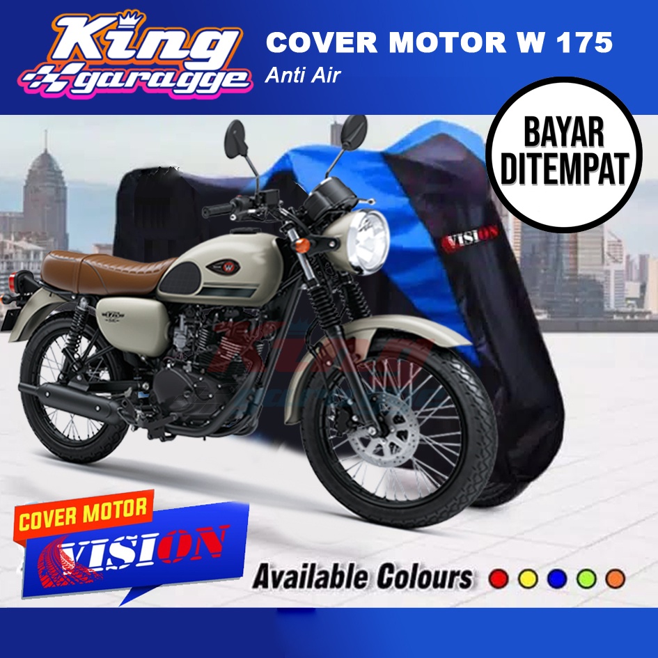 Gratong Cover Motor W 175/ Selimut Kawasaki W175 /Jas Motor W 175 Berkualitas /Sarung Motor W175 /