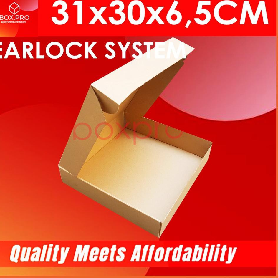 

（DIKIRIM DARI JAKARTA） Kardus Dus uk 31x30x6,5cm ( 5 pcs ) Die Cut Box Kotak Packing Aksesoris Baju