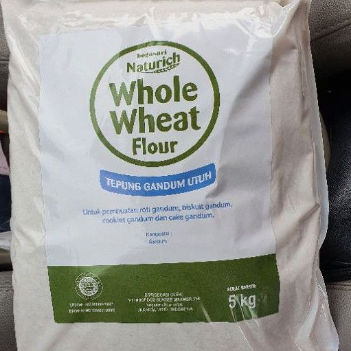 

NATURICH WHOLE WHEAT FLOUR 5KG / TEPUNG GANDUM UTUH BOGASARI