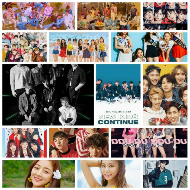 Mini Kpop Poster Bts Exo Wannaone Seventeen Ikon Blackpink Nct Twice Red Velvet Monsta X Gfriend Shopee Indonesia