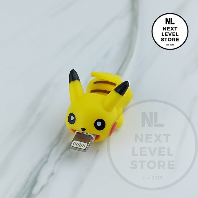 Pikachu Set Pokemon 3D Series Cable Bite Pelindung Kabel Protection