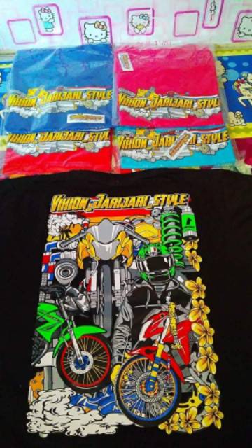 Kaos Vixion Costum Jari Jari Style Original Distro