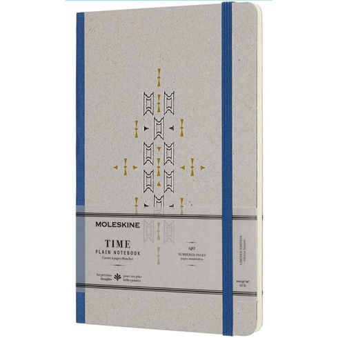 

Moleskine Time Notebook Blue Limited Edition - Plain Notebook