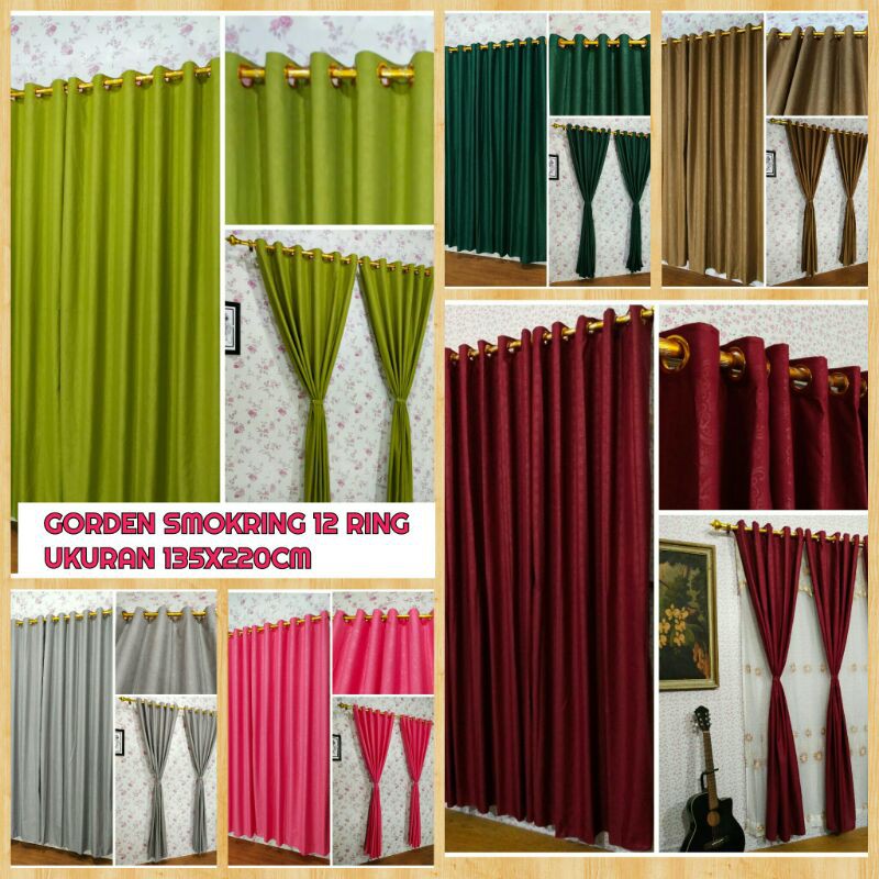 GORDEN SMOKRING 12 RING EMBOS POLOS ANEKA WARNA