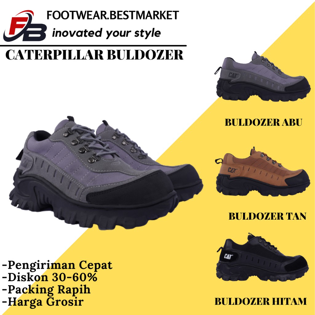 PRODUK TERBARU!! SEPATU BOOTS CATERPILLAR BULDOZER UJUNG BESI SEPATU SAFETY MUNCAK NAIK GUNUNG MURAH