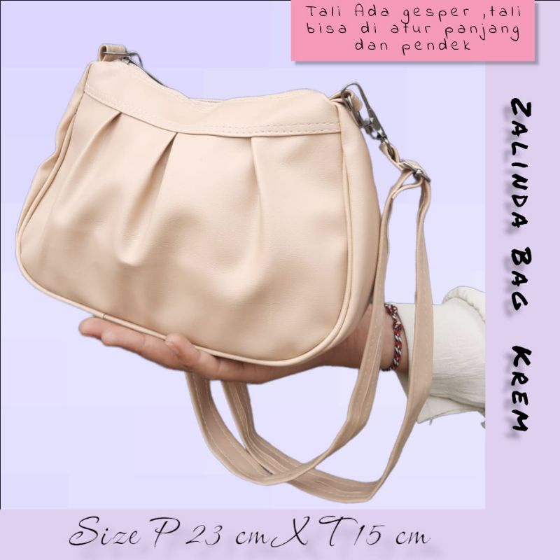 TAS SELEMPANG  KEREN ZAMZAM ZALINDA TALI BISA DIATUR PANJANG PENDEK
