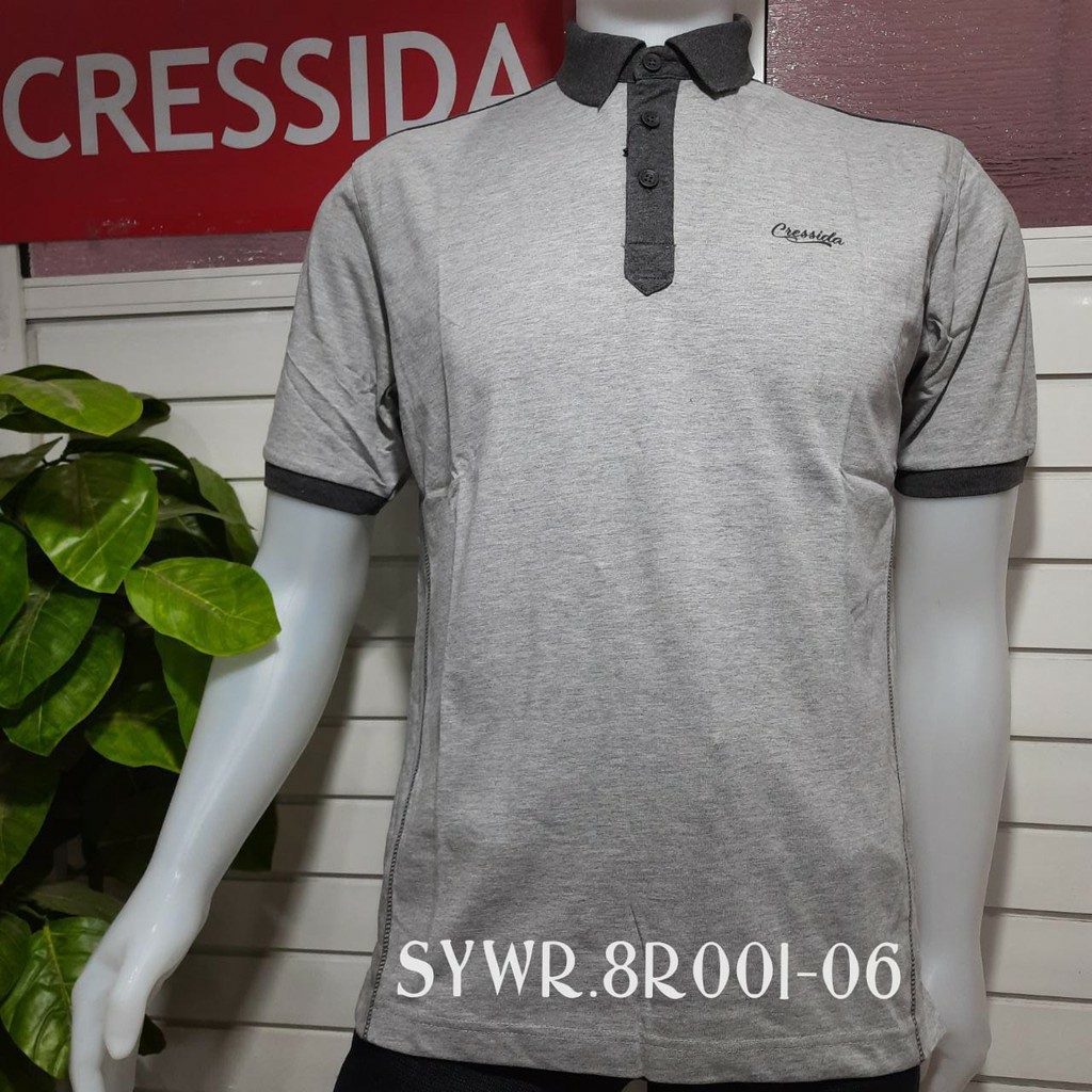 gos CRESSIDA+ SYWR1 POLO T-SHIRT Kaos Pria pendek Baju Cowok Trend dan Branded