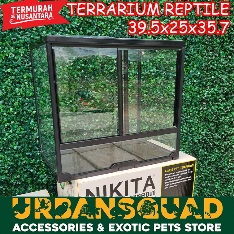 TERRARIUM NIKITA M 39.5x25x35.7CM SULCATA ALDABRA REDFOOT IGUANA BP BD