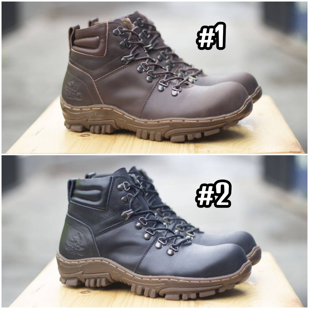  SEPATU  YANG LAGI HITS  ORIGINAL WOLF BARBET SAFETY BOOTS 