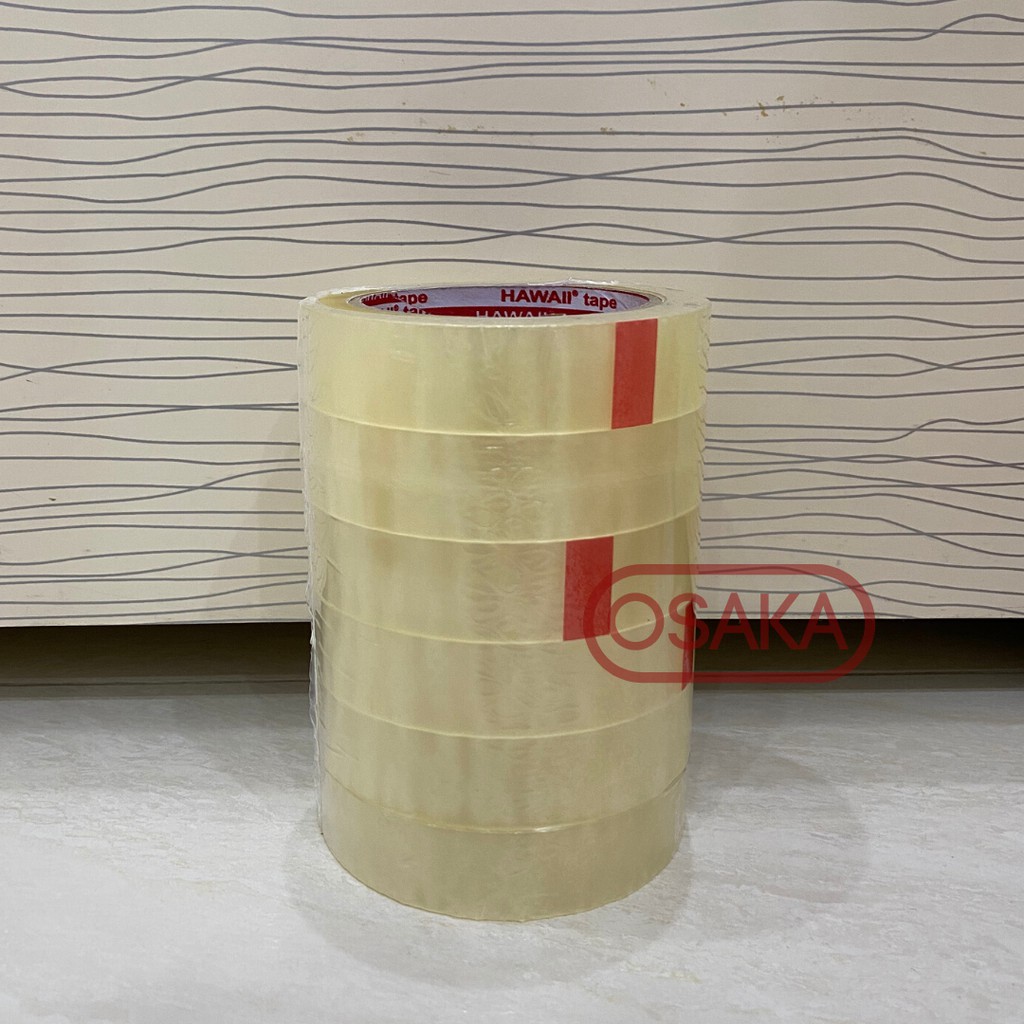 

Isolasi / Tape / Lakban Hawaii Bening 24mm / 1 inch x 100 yard
