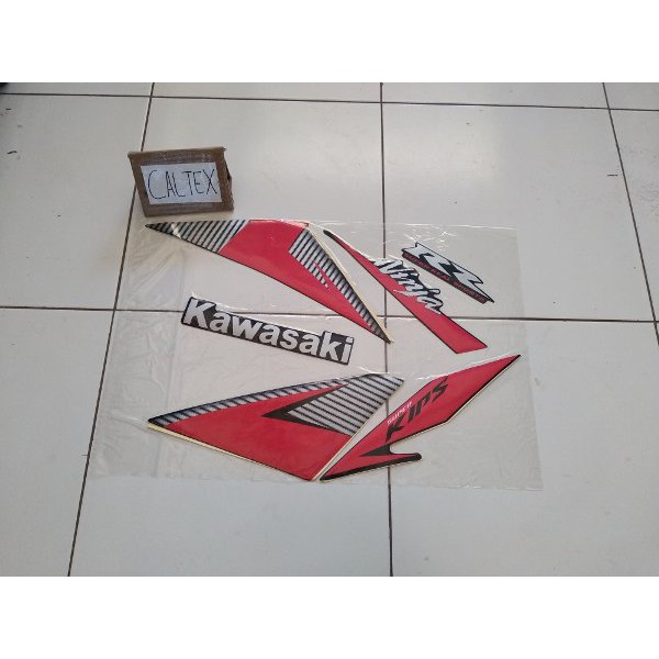 Striping  Kawasaki Ninja RR 2014 2015 Hitam Merah