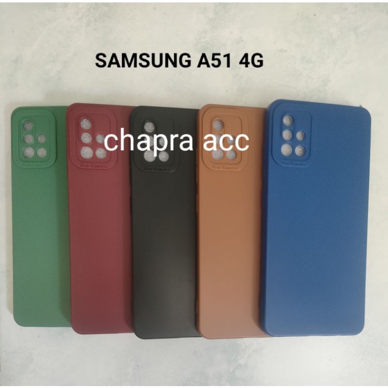 Soft case/slikon/kondom/case terbaru macaron pro camera/kamera type Hp Samsung A51 4G