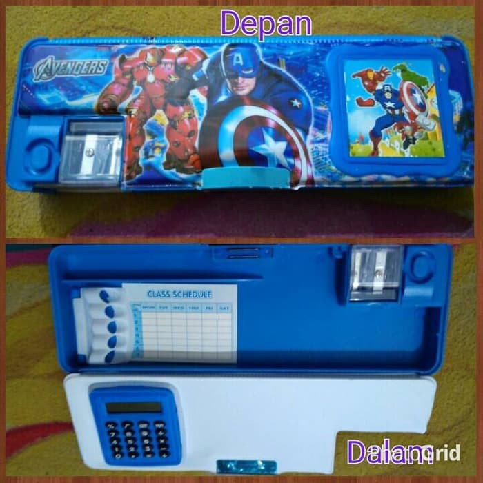 

KEMBALI SEKOLAH BARU Kotak pensil/ Tempat Pensil Avengers/