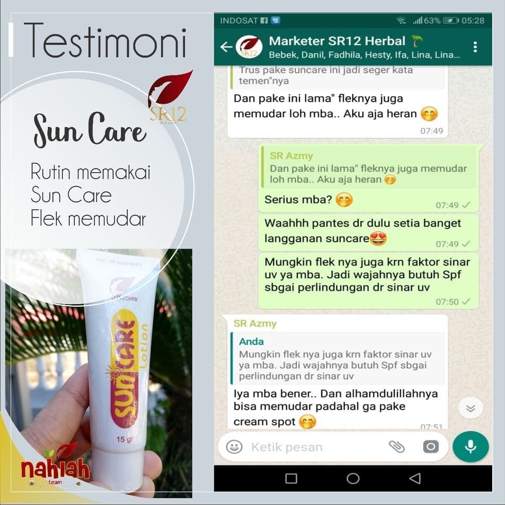 Suncare SR12 Sunscreen Sunblock Badan Pencerah Kulit Pelembab Kulit Kering Pelindung Kulit Dari Sinar Matahari Spf 25