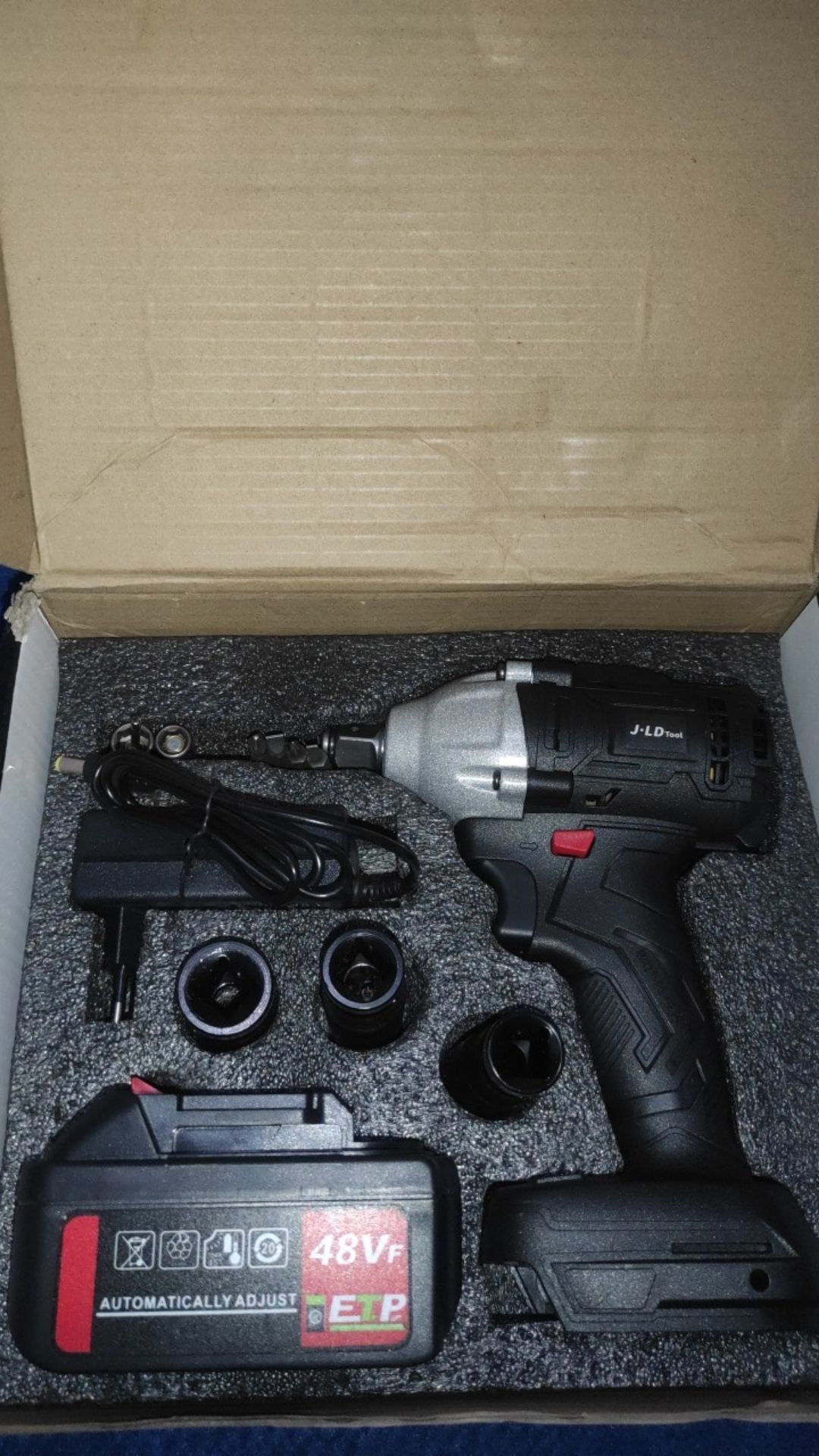 Cordless Impact Wrench 48v Brushless Jld 48s Bor Obeng Kunci 48 Volt Bor Batrai