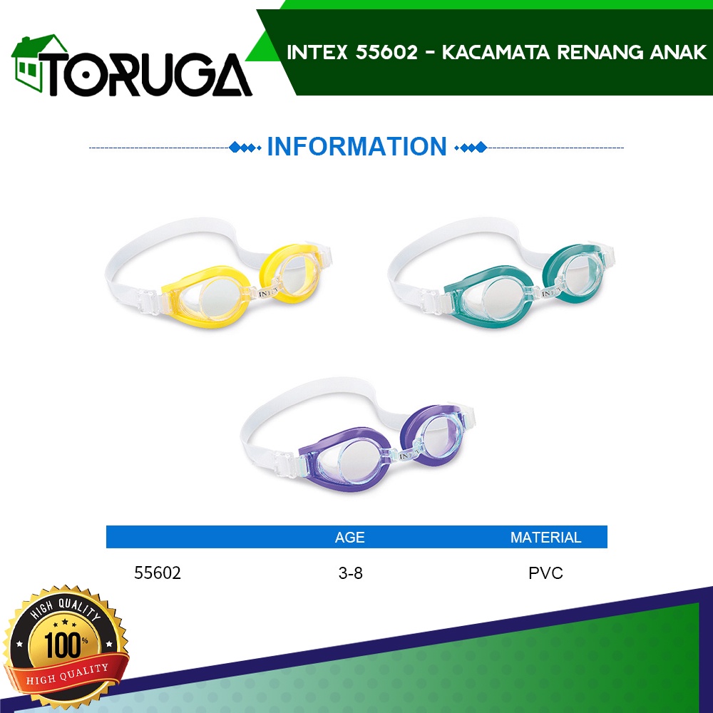 Kacamata Renang Anak INTEX Play Goggles 55602 Aquaflow / Alat Berenang