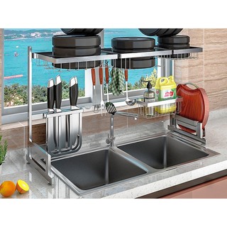 Rak Piring Stainless Rak Dapur Pengering Piring di Atas Rak Piring Stainless Rak Dapur Pengering Piring di Atas