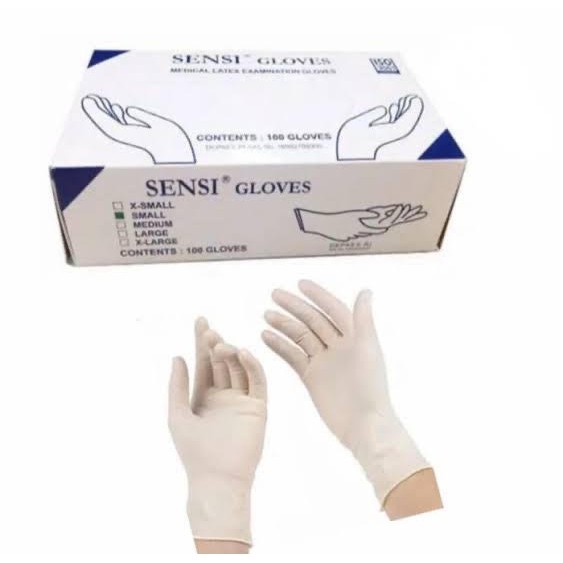 Sensi Gloves Sarung Tangan Sensi Latex Sarung Tangan Sensi Gloves Medis L