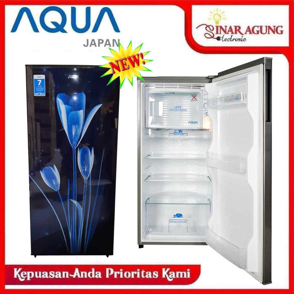 Jual AQUA KULKAS / LEMARI ES 150L 1 PINTU AQR D181 AQRD181 LB BLUE