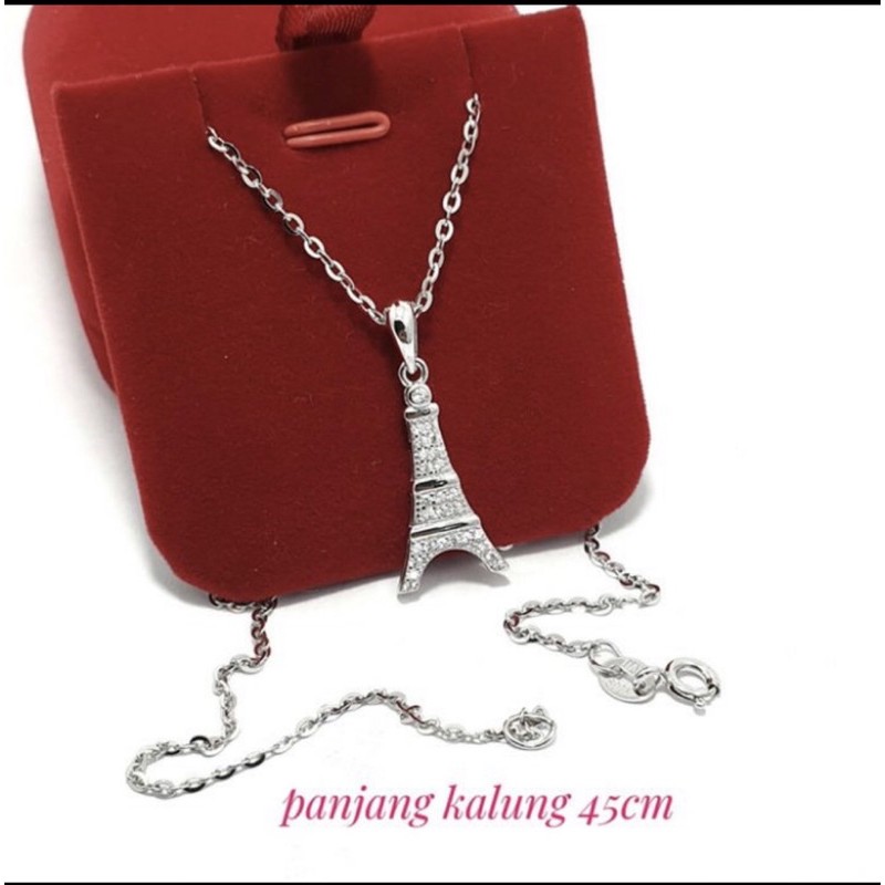 Kalung liontin eiffel kalung liontin perak 925 kalung pria kalung wanita perak 925