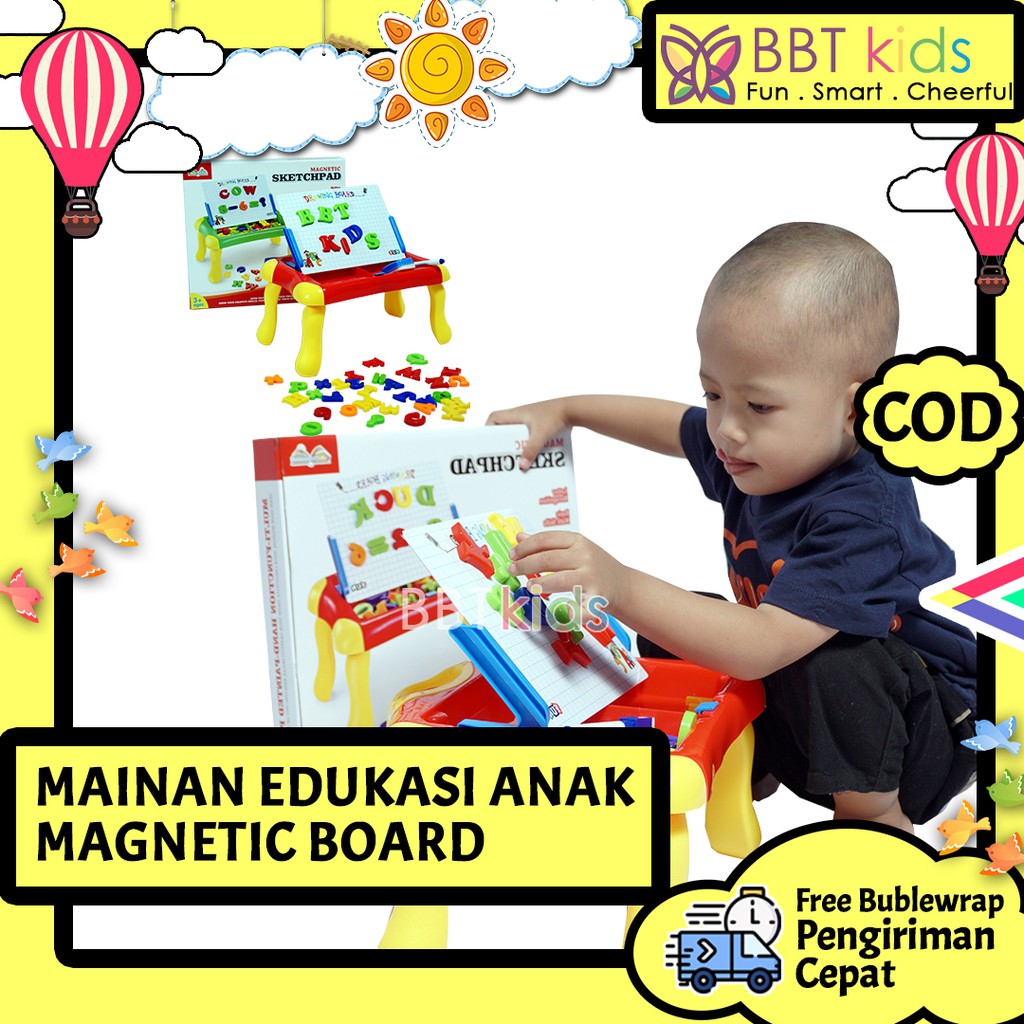 MAINAN EDUKASI ANAK MAGNETIC BOARD LEARNING CASE FIRST SECOND CLASSROOM SCHOOL PAPAN TULIS MAGNETIK