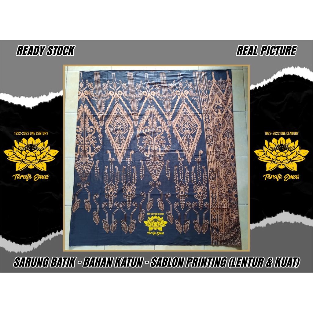 ATRIBUT PSHT SARUNG PSHT MOTIF GUNUNG WAYANG TERATE MOTIF COKLAT(KODE TSID-2), (BISA COD) BAHAN DIST
