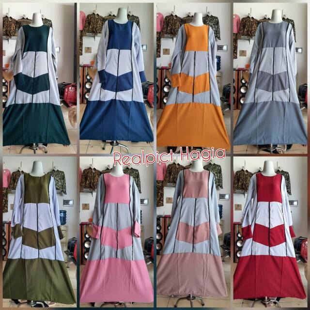 HAGIA GOWN ORI HIGH QUALITY | GAMIS SYARI | GAMIS TERLARIS | GAMIS TERBARU TERMURAH