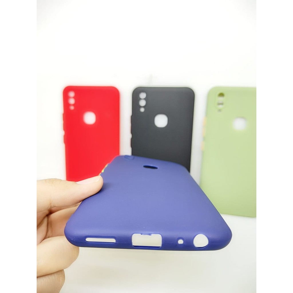 SMPC TPU Candy Vivo V9 6.3 inch SoftCase Macaron Protection Camera Tombol Warna