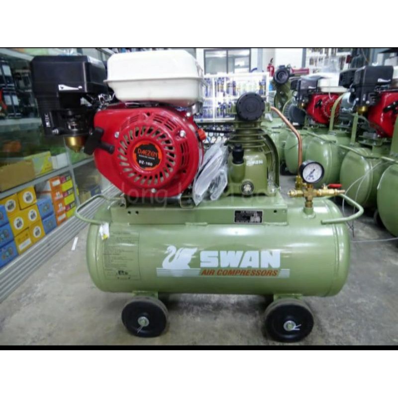 Swan Compressor Kompresor 1/4 HP / PK + Motor Bensin RRC