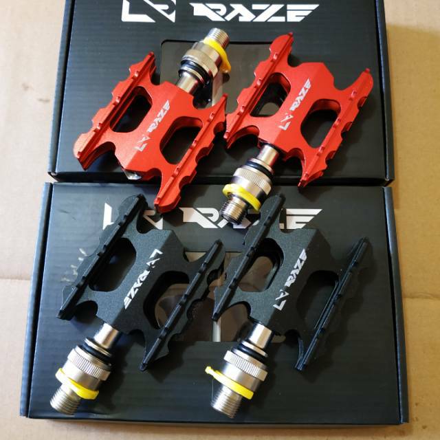 Pedal Sepeda balap Raze 26 Quick Release 3 Bearing Alloy MTB Sepeda Lipat Roadbike