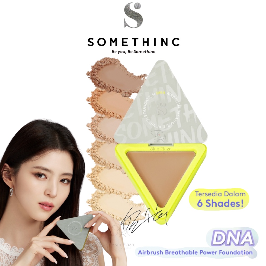SOMETHINC DNA Airbrush Breathable Powder Foundation Full Coverage Ringan Make Up Han So Hee