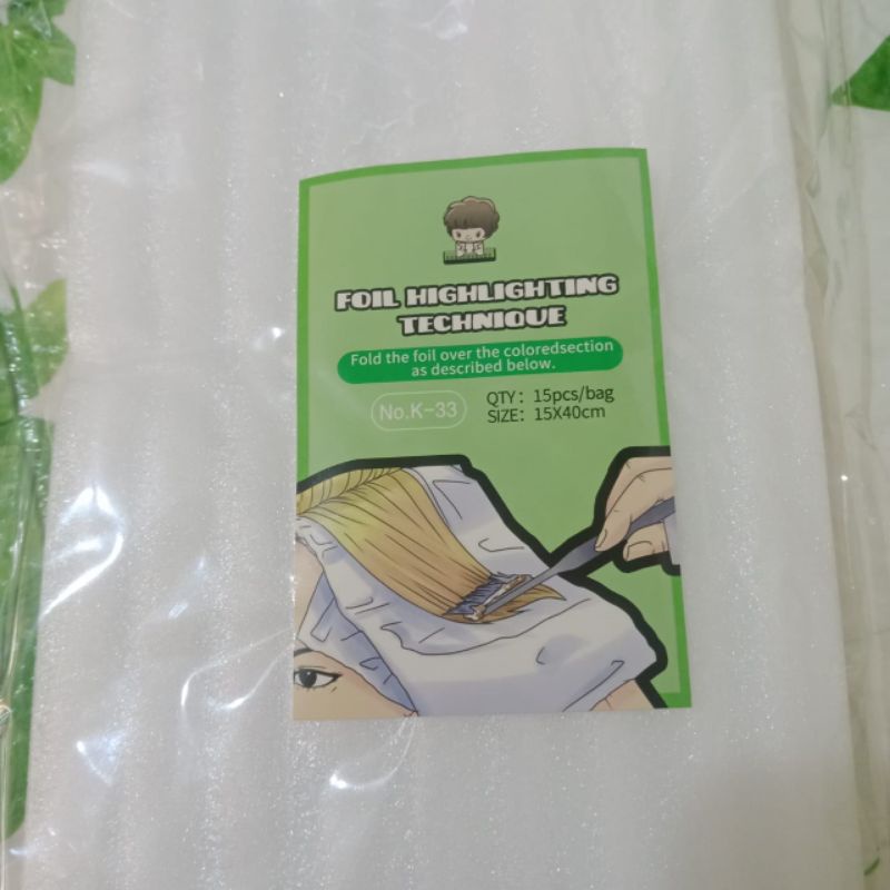 Jual KERTAS FOAM FOIL HIGHLIGHTING TECHNIQUE ALAS FOAM ALAT UNTUK CAT